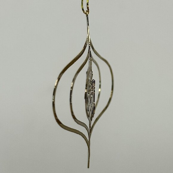 Vintage 12-Piece Brass Christmas Ornament Set Intricate 3-D Cutout Dimensional - Picture 14 of 15